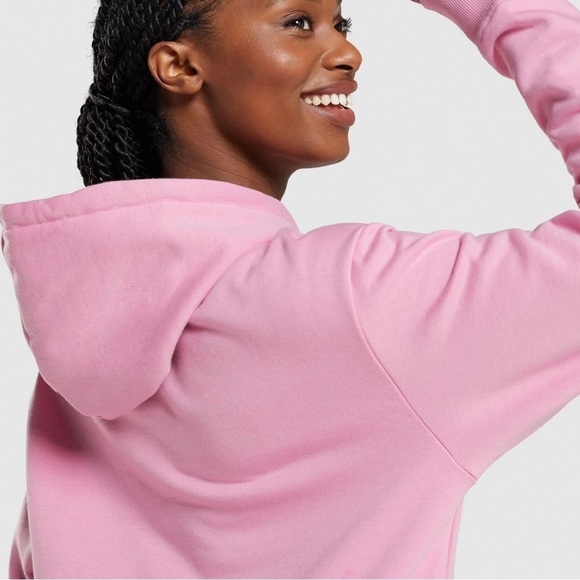 (NWT) GYMSHARK Apollo Oversized Hoodie In Sorbet Pink, Small - Picture 10 of 17